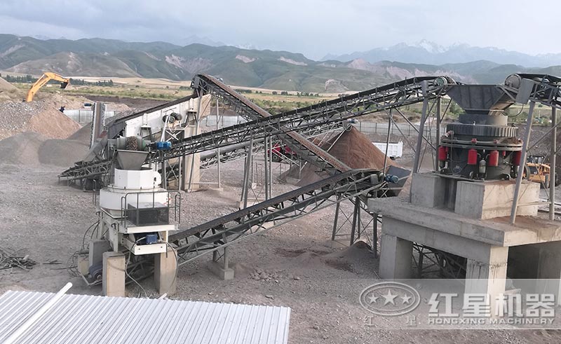新型制砂機(jī)械客戶現(xiàn)場