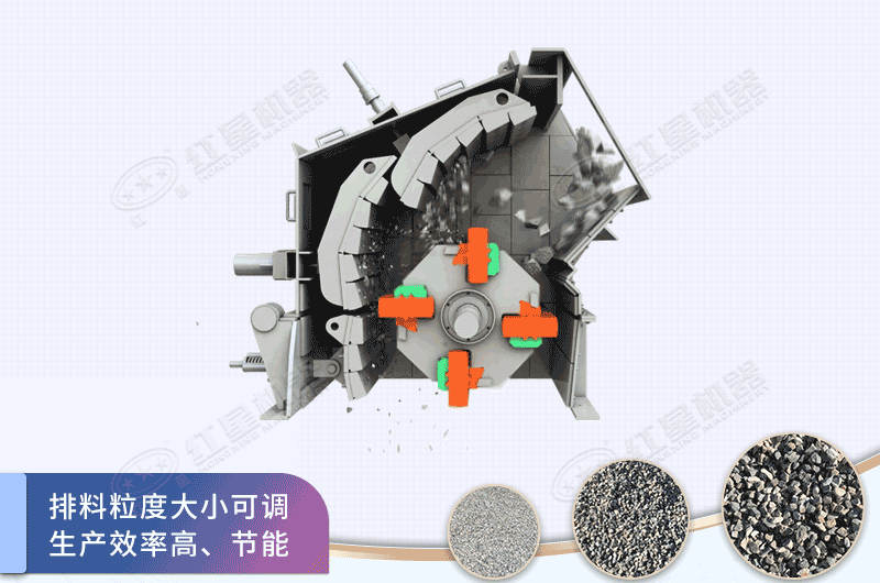 反擊破的砂石同出，料質量好